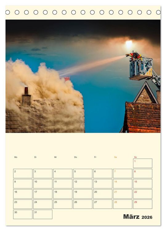 Produktbild: Feuerwehr - der Kalender (Tischkalender 2026 DIN A5 hoch), CALVENDO Monatskalender