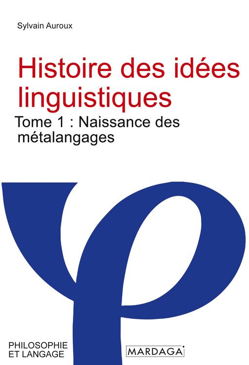 Produktbild: Histoire des id&eacute;es linguistiques