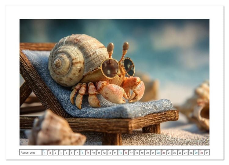 Produktbild: Strandgefl&uuml;ster (hochwertiger Premium Wandkalender 2026 DIN A2 quer), Kunstdruck in Hochglanz