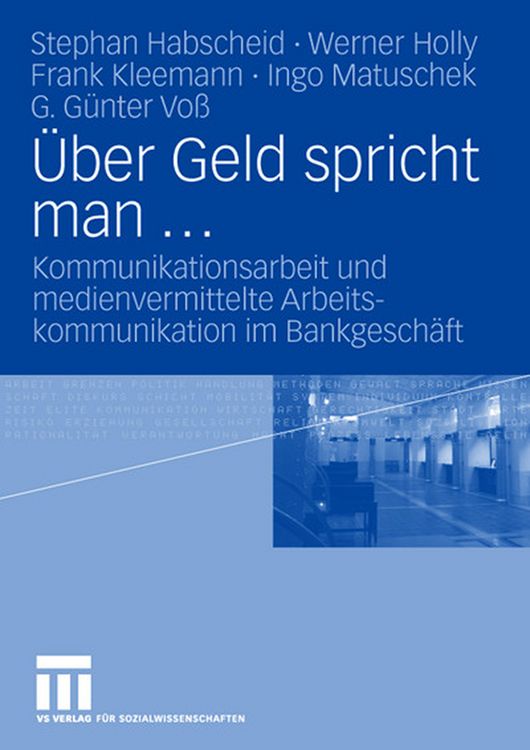 Produktbild: &Uuml;ber Geld spricht man ...