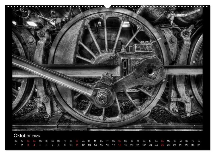 Produktbild: Dampflokomotiven (Wandkalender 2026 DIN A2 quer), CALVENDO Monatskalender