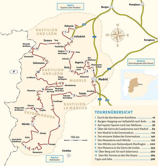 Produktbild: Entdeckertouren mit dem Wohnmobil Zentralspanien Der Westen