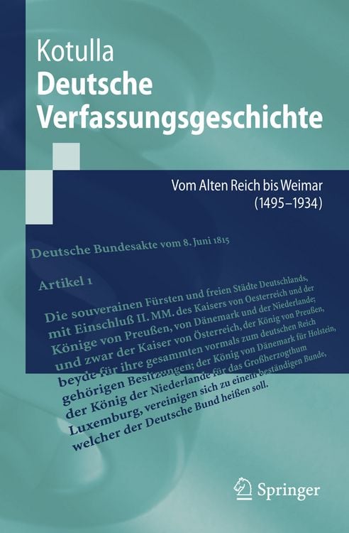 Produktbild: Deutsche Verfassungsgeschichte