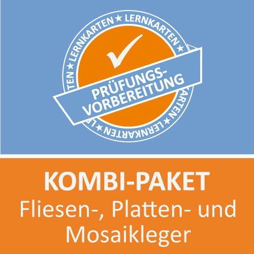 Produktbild: Kombi-Paket Fliesen-, Platten- und Mosaikleger Lernkarten