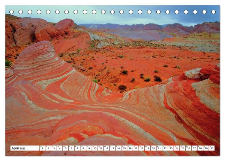 Produktbild: Naturwunder und Nationalparks der amerikanischen Westk&uuml;ste (Tischkalender 2027 DIN A5 quer), CALVENDO Monatskalender