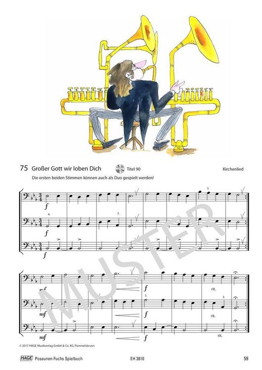 Produktbild: Posaunen Fuchs Spielbuch (mit MP3-CD)