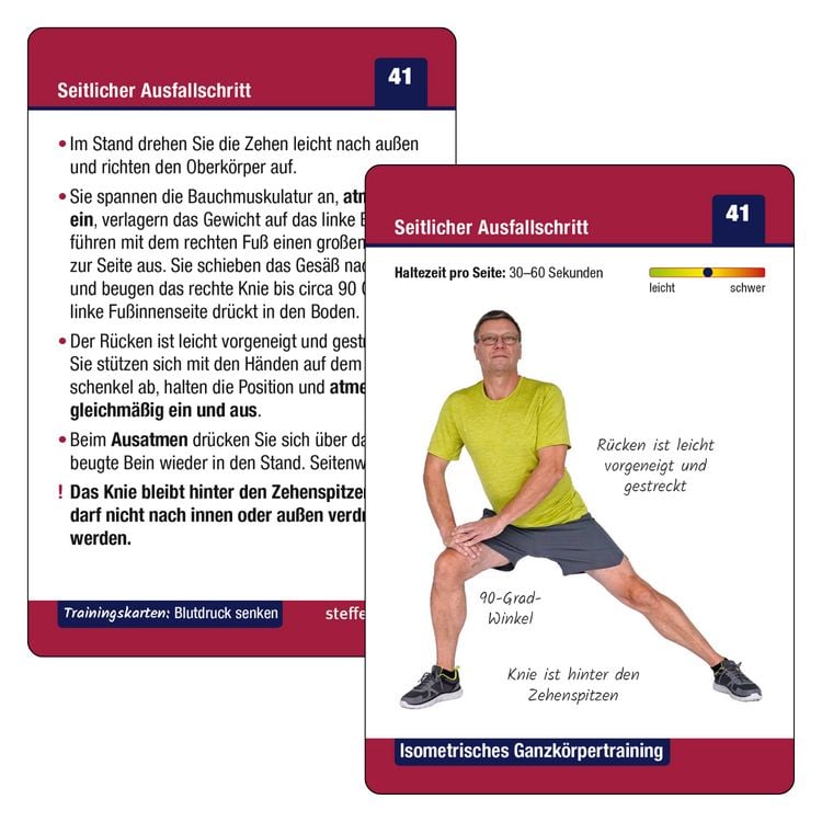 Produktbild: Trainingskarten Blutdruck senken