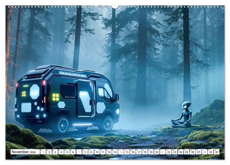 Produktbild: Sternen Nomaden (hochwertiger Premium Wandkalender 2026 DIN A2 quer), Kunstdruck in Hochglanz