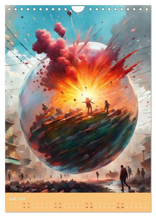 Produktbild: Galaktische Tr&auml;ume (Wandkalender 2026 DIN A4 hoch), CALVENDO Monatskalender