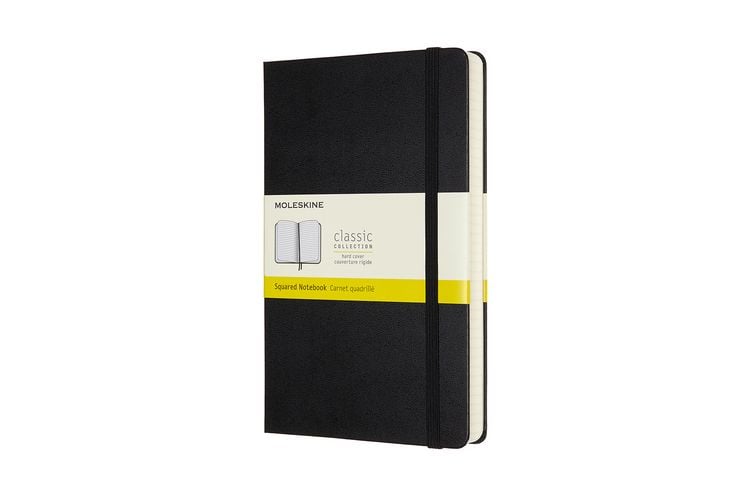 Produktbild: Moleskine Notizbuch Large/A5, Kariert, Erweiterte Seitenanzahl, Schwarz