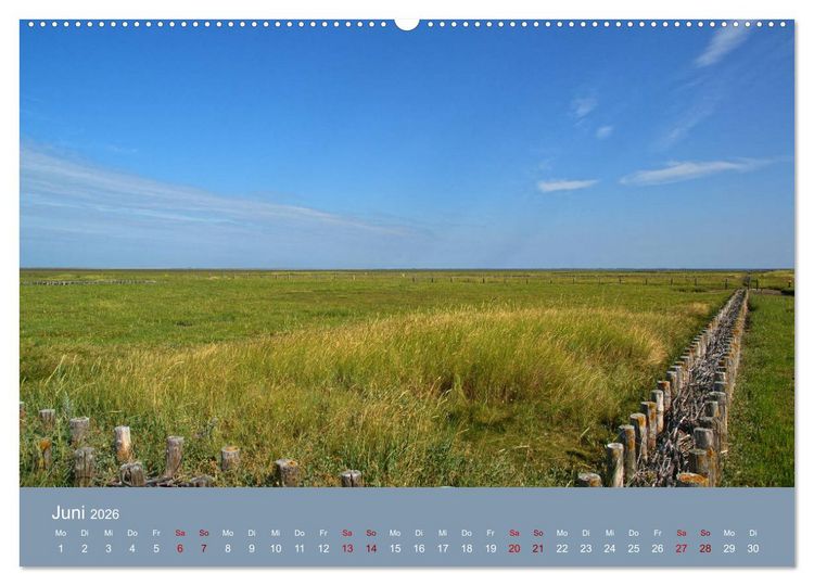Produktbild: Westerhever (hochwertiger Premium Wandkalender 2026 DIN A2 quer), Kunstdruck in Hochglanz