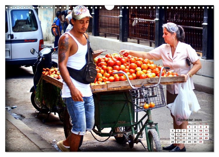 Produktbild: Fahrrad-H&auml;ndler - Handel und Wandel in Havanna (Wandkalender 2026 DIN A3 quer), CALVENDO Monatskalender
