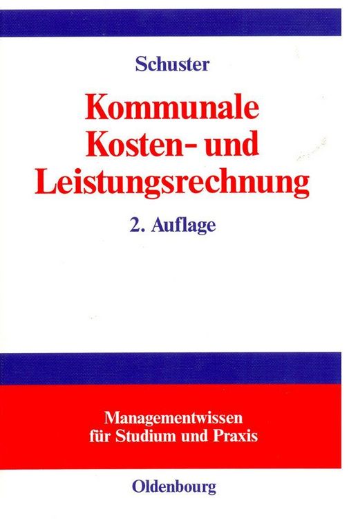 Produktbild: Kommunale Kosten- und Leistungsrechnung
