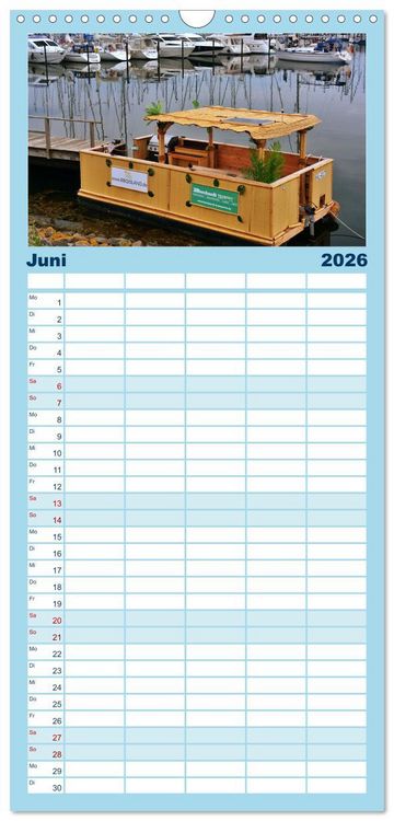 Produktbild: Familienplaner 2026 - Heiligenhafen immer wieder mit 5 Spalten (Wandkalender, 21 x 45 cm) CALVENDO