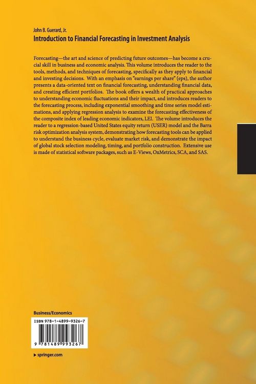 Produktbild: Introduction to Financial Forecasting in Investment Analysis