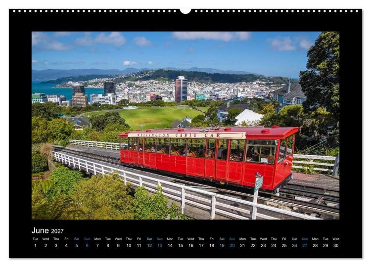 Produktbild: New Zealand - The most beautiful places (High Quality Premium Wall Calendar 2027 DIN A2 landscape),CALVENDO 12 Month Wall Calendar