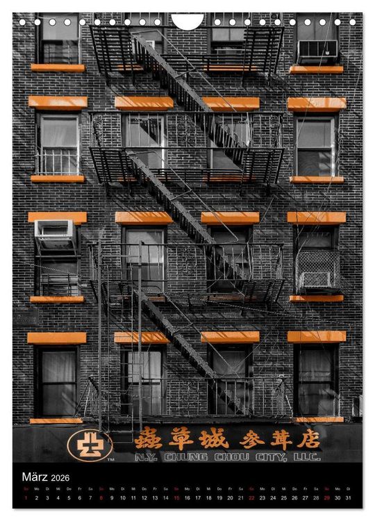 Produktbild: New York Colorkey (Wandkalender 2026 DIN A4 hoch), CALVENDO Monatskalender