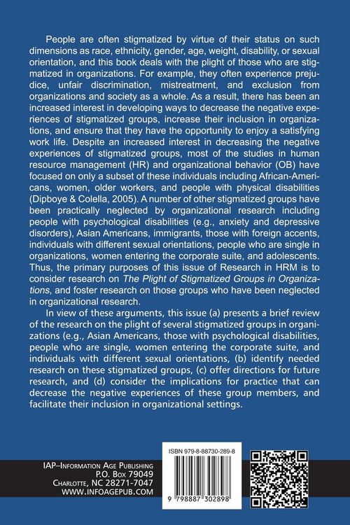 Produktbild: The Plight of Stigmatized Groups in Organizations