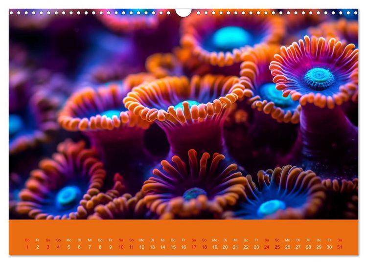 Produktbild: Farbenpracht im Ozean - Die Sch&ouml;nheit der Korallen (Wandkalender 2026 DIN A3 quer), CALVENDO Monatskalender