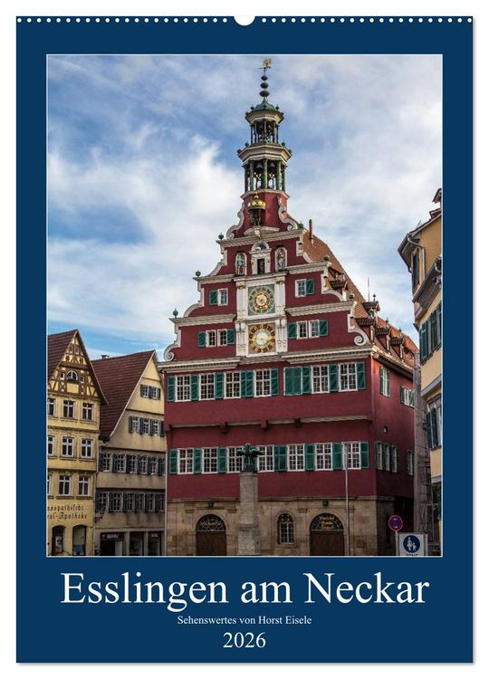 Produktbild: Esslingen am Neckar - Sehenswertes (Wandkalender 2026 DIN A2 hoch), CALVENDO Monatskalender