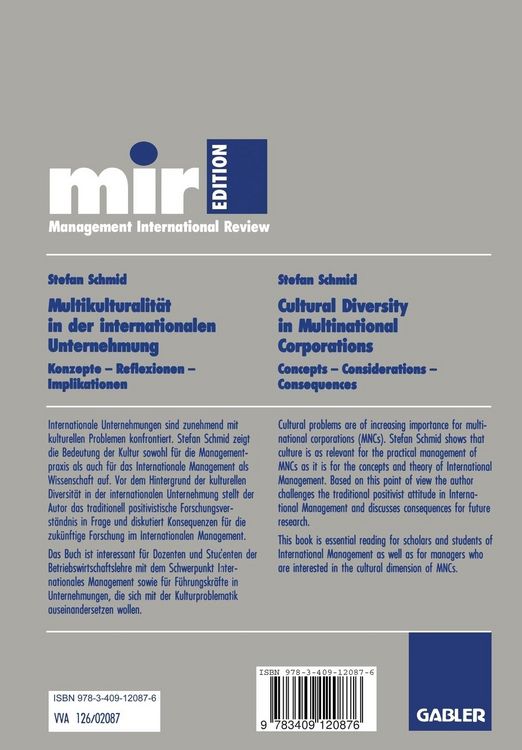 Produktbild: Multikulturalit&auml;t in der internationalen Unternehmung