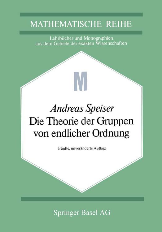 Produktbild: Die Theorie der Gruppen von endlicher Ordnung