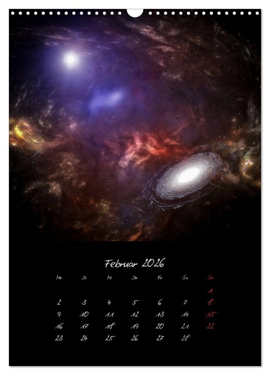 Produktbild: Die gro&szlig;e Reise in dem Universum (Wandkalender 2026 DIN A3 hoch), CALVENDO Monatskalender