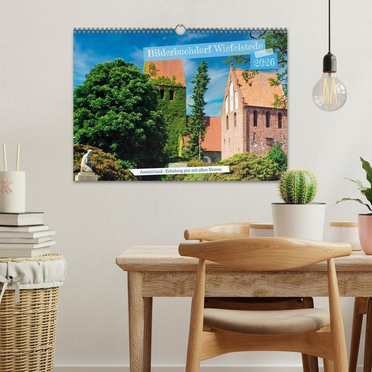 Produktbild: Bilderbuchdorf Wiefelstede (Wandkalender 2026 DIN A3 quer), CALVENDO Monatskalender