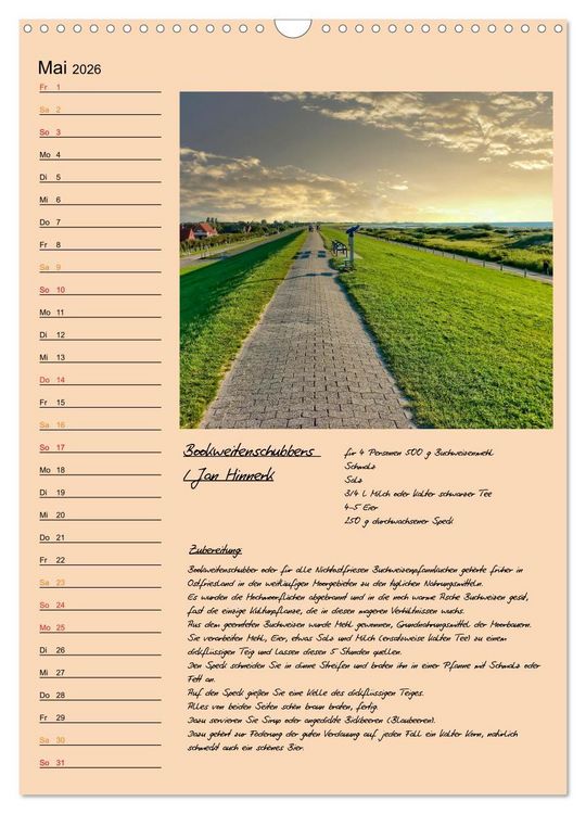 Produktbild: Ostfriesland - Appetit auf mehr (Wandkalender 2026 DIN A3 hoch), CALVENDO Monatskalender