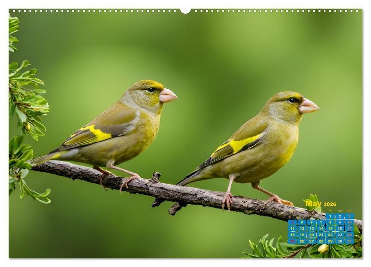 Produktbild: Singers from our regions - Our intimate nature (High Quality Premium Wall Calendar 2026 DIN A2 landscape),CALVENDO 12 Month Wall Calendar