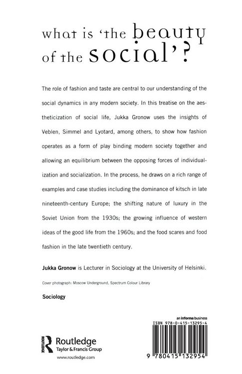 Produktbild: The Sociology Of Taste