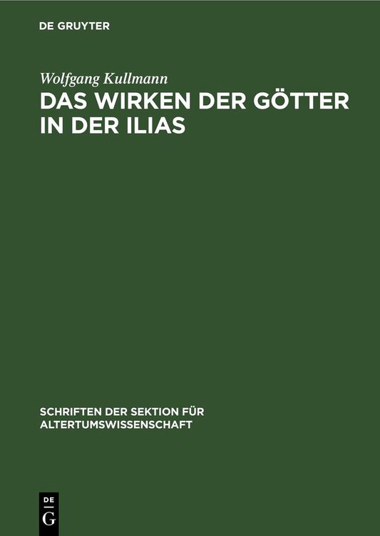 Produktbild: Das Wirken der G&ouml;tter in der Ilias