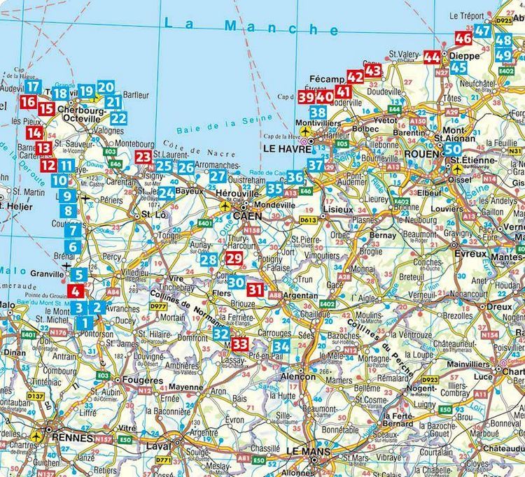 Produktbild: ROTHER Wanderf&uuml;hrer Normandie. 50 Touren an der K&uuml;ste und im Landesinneren &ndash; vom Mont-Saint-Michel bis zur C&ocirc;te d&lsquo;Alb&acirc;tre