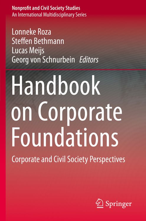 Produktbild: Handbook on Corporate Foundations