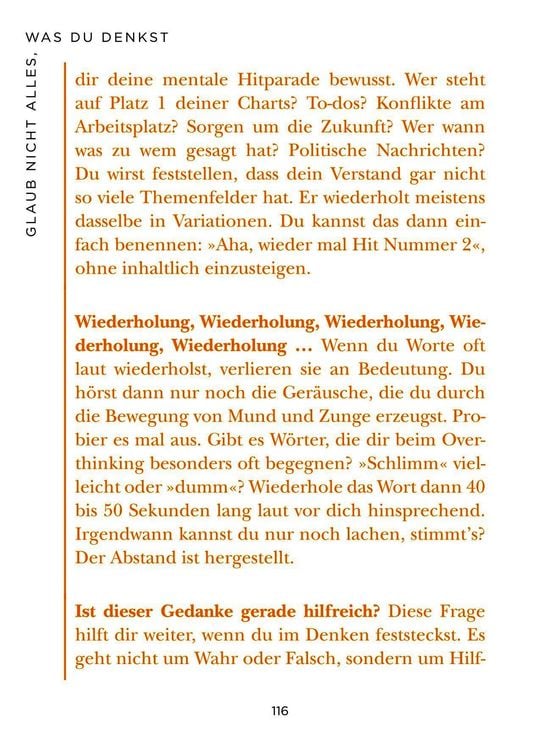 Produktbild: Die 1-Minuten-Strategie gegen Overthinking