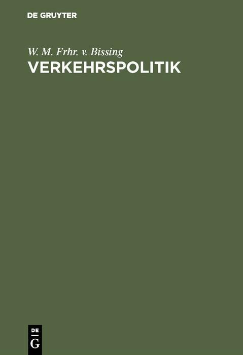 Produktbild: Verkehrspolitik