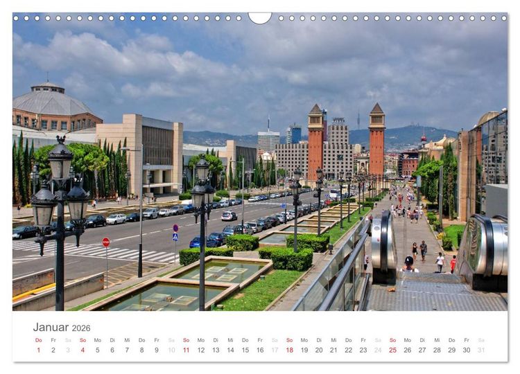Produktbild: Barcelona im Auge der Kamera (Wandkalender 2026 DIN A3 quer), CALVENDO Monatskalender