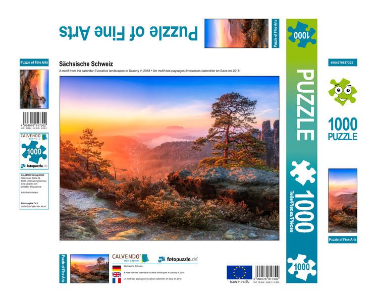 Produktbild: CALVENDO Puzzle S&auml;chsische Schweiz | 1000 Teile Lege-Gr&ouml;&szlig;e 64x48cm Foto-Puzzle f&uuml;r gl&uuml;ckliche Stunden