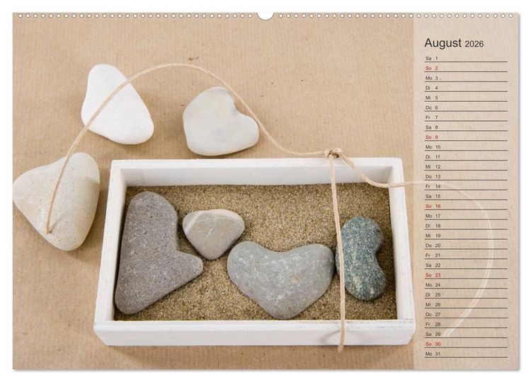 Produktbild: Tage von Herzen (hochwertiger Premium Wandkalender 2026 DIN A2 quer), Kunstdruck in Hochglanz