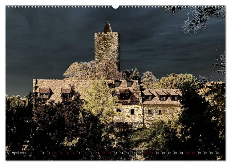 Produktbild: Burgen - Geheimnisvolles Mittelalter (Wandkalender 2026 DIN A2 quer), CALVENDO Monatskalender
