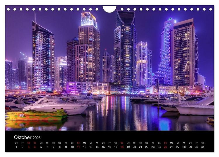 Produktbild: Dubai in Bildern (Wandkalender 2026 DIN A4 quer), CALVENDO Monatskalender