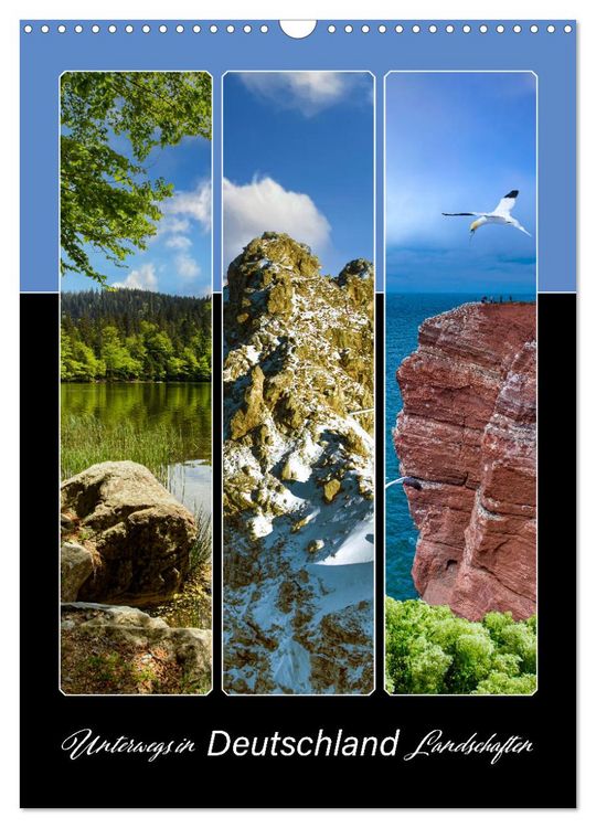 Produktbild: Unterwegs in Deutschland Landschaften (Wandkalender 2026 DIN A3 hoch), CALVENDO Monatskalender