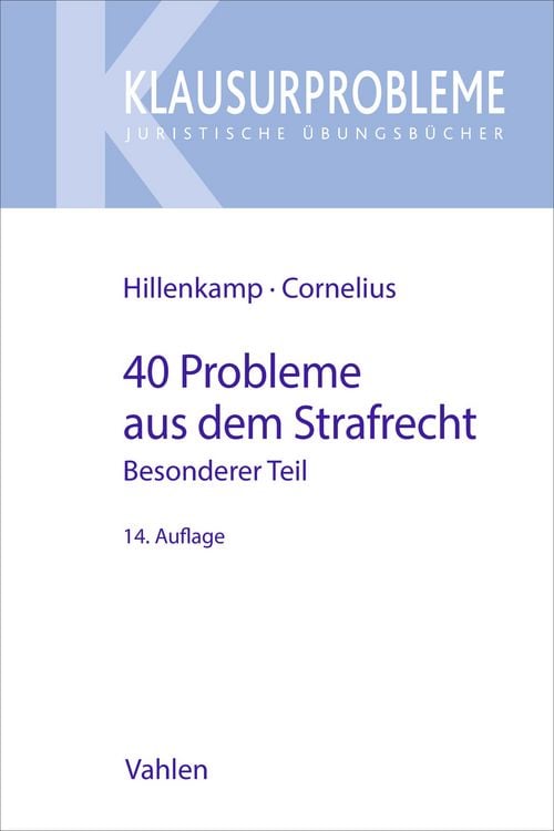 Produktbild: 40 Probleme aus dem Strafrecht