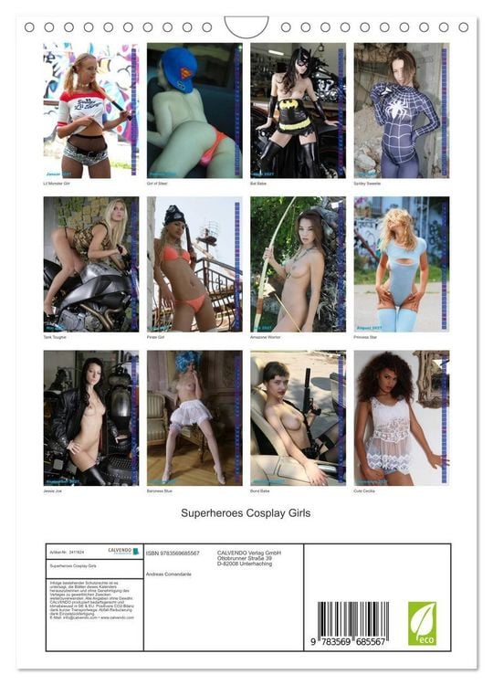 Produktbild: Superheroes Cosplay Girls (Wandkalender 2027 DIN A4 hoch), CALVENDO Monatskalender