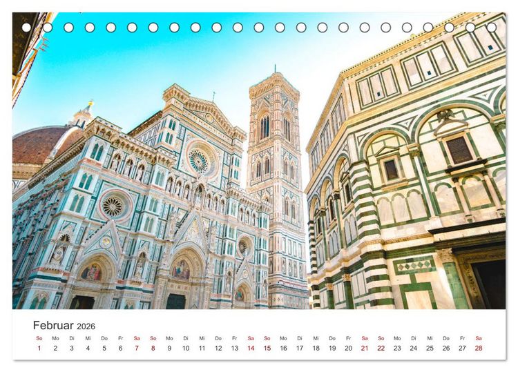 Produktbild: Florenz - Die Hauptstadt der Toskana. (Tischkalender 2026 DIN A5 quer), CALVENDO Monatskalender