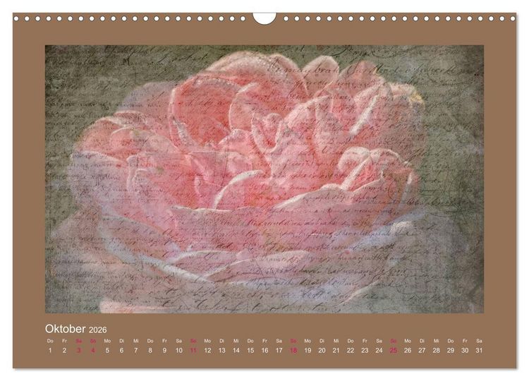 Produktbild: Romantische Rosen (Wandkalender 2026 DIN A3 quer), CALVENDO Monatskalender