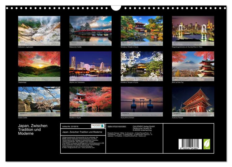 Produktbild: Japan. Zwischen Tradition und Moderne (Wandkalender 2026 DIN A3 quer), CALVENDO Monatskalender