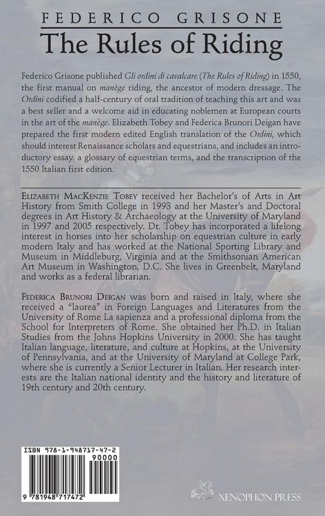 Produktbild: Federico Grisone's "The Rules of Riding" Gli ordini di cavalcare