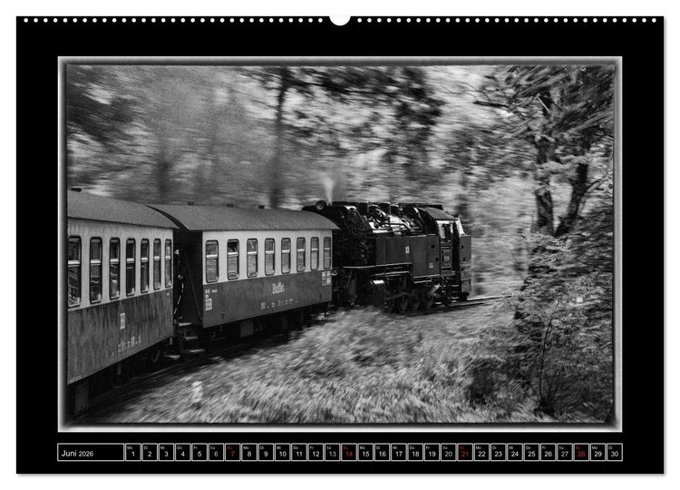 Produktbild: Unter Dampf - Eisenbahnromantik im Harz (Wandkalender 2026 DIN A2 quer), CALVENDO Monatskalender