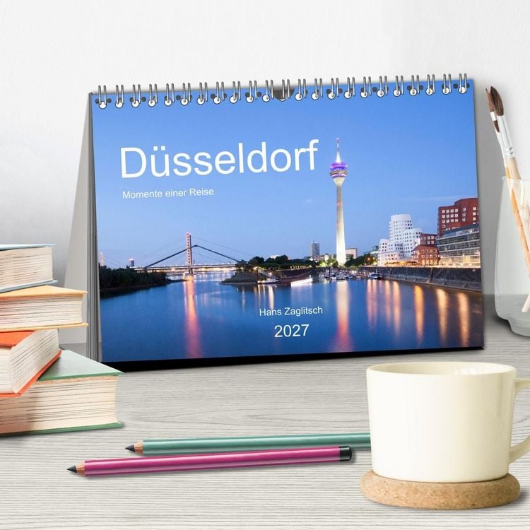Produktbild: D&uuml;sseldorf - Momente einer Reise (Tischkalender 2027 DIN A5 quer), CALVENDO Monatskalender